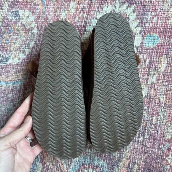 Eastland Dark Brown Leather Slip-On Clog Shoes 6M - Picture 4 of 7